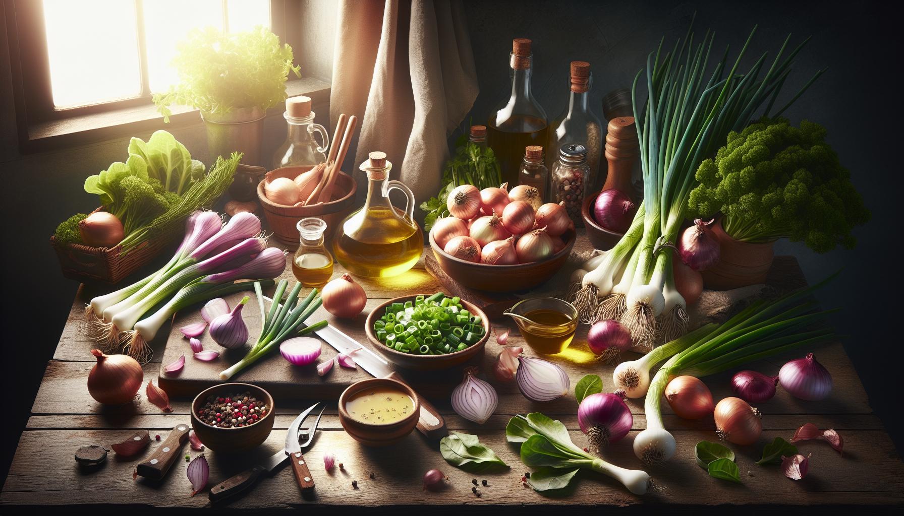 Exploring Alliums: When to Choose Spring ⁢Onions and⁢ Shallots